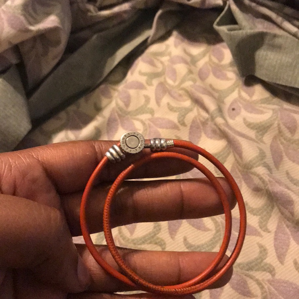 Pandora leather wrap around bracelet
